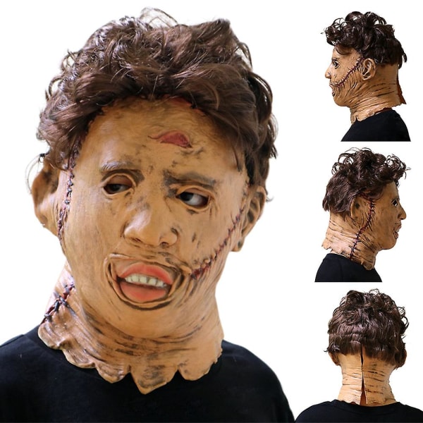 Halloween Texas Motorsag Massacre Latex Mask Skrekkfilm Full Head Cosplay Festrekvisitter