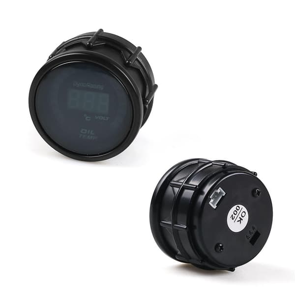 2\" 52mm Blå Digital LED Voltmeter Elektronisk Spänningsmätare Tonad Lins Universal Dz