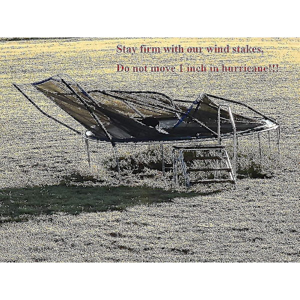Trampolinpløkker, kraftige teltpløkker, galvaniserede U-ankre, 8 stk.