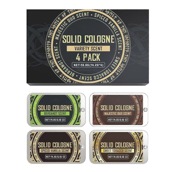 Herrarnas Solid Parfymset - Fräsch Elegant Långvarig Naturlig Doft, Bärbar Resevänlig Solid Cologne för Dagligt Bruk, Kontor & Utomhus, Icke-Fet A 1PCS