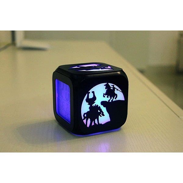 The Legend of Zelda Kreativ 3D Stereo LED Liten Väckarklocka Barnrum Sovrum LED Nattlampa Elektronisk Klocka Sängklocka - USB-laddning
