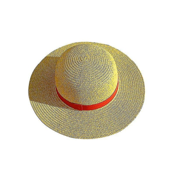 Luffy Straw Hat One Piece Cosplay Cap Anime Sun Beach Hatut Halloween Performance -asu