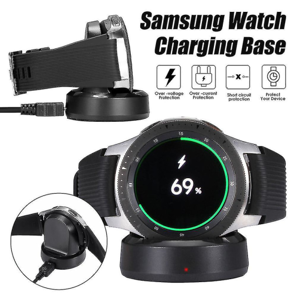 Lader for Samsung Galaxy Watch 1 Sm-r800/r810, erstatnings smartklokke ladestasjonsholder