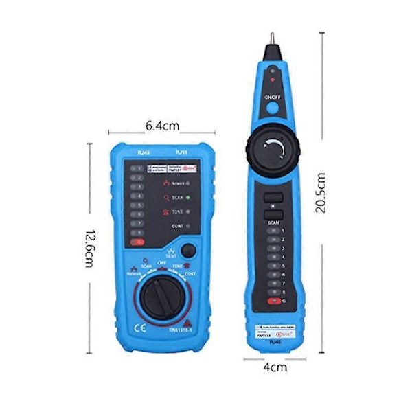Nettverkskabeltester Kabelsporer Telefonlinjefinner Sporer LAN for RJ11 RJ4nr