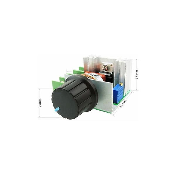 2000W PWM AC Motor Hastighetskontrollmodul Dimmer Regulator 50-220V Justerbar Spenningsinnstilling
