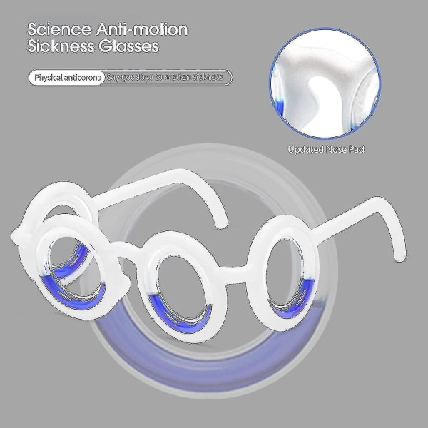 Liikepahoinvointia estävät älylasit, erittäin kevyet kannettavat pahoinvointia helpottavat silmälasit, ilman linssiä nestemäiset lasit aikuisille, lapsille