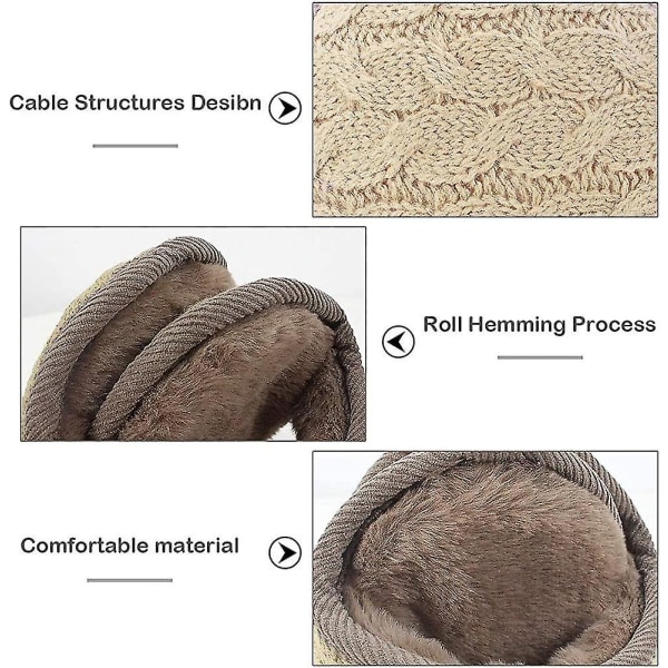 Vinterhörselkåpor Varma damkåpor, Heilwiy hopfällbara hörselkåpor Present