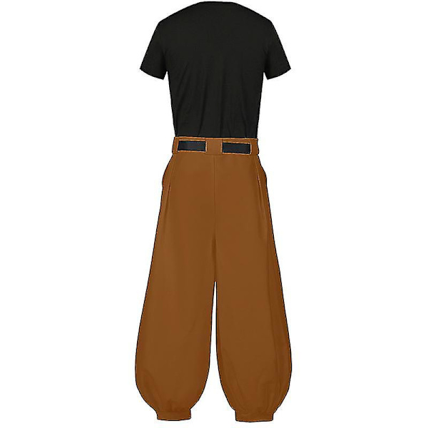 Anime Fushiguro Toji Cosplay Jujutsu Kaisen -asu Lyhythihainen Miesten Toppi Housut Halloween Rave-juhlat Taistelu-univormupuku