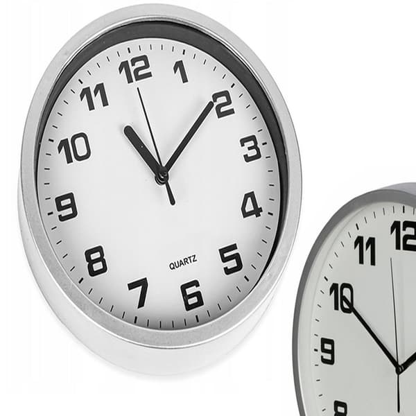 Large Wall Clock, Non-Ticking, Silent, 20cm Round Second Hand