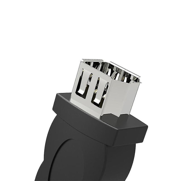 Firewire Ieee 1394 6-pin Hunn Til Usb 2.0 Type A Hann Adapter Konverter Bærbar Jikaix Black