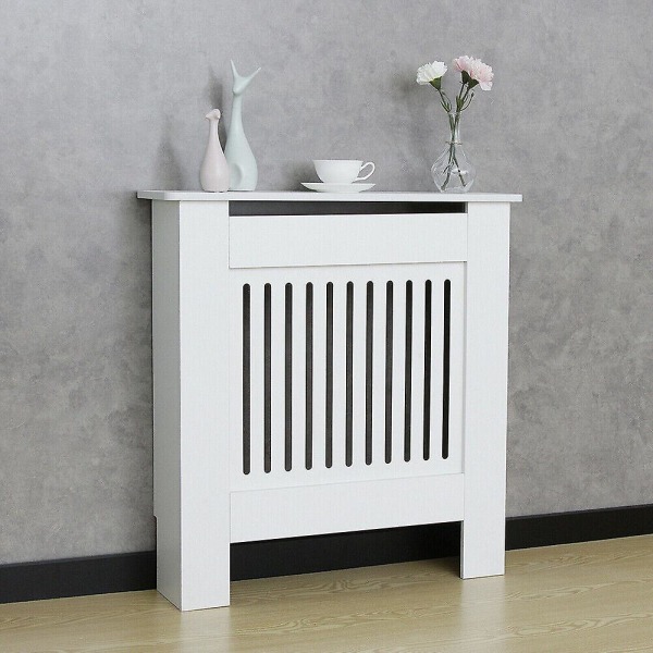 92cm Høyt Stort Radiatordeksel Horisontalt Vertikalt skap Mdf Grillhylle S-xl White Vertical S