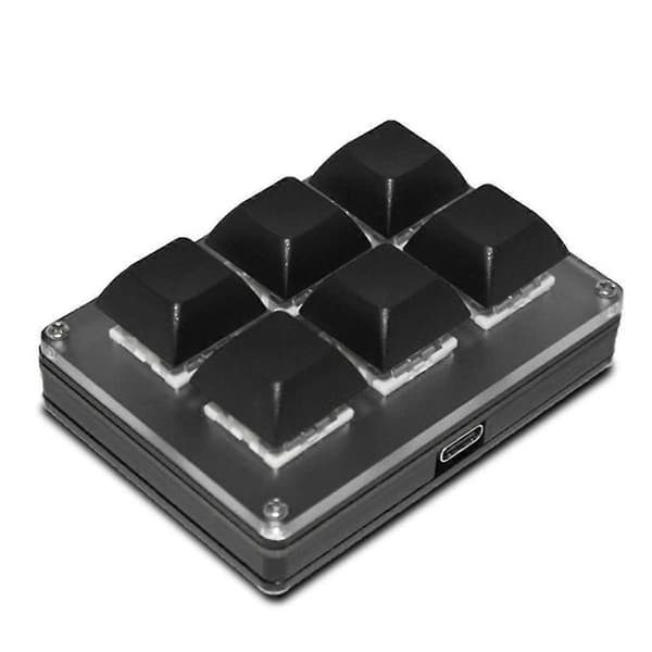 6-knappers Trådløst Tilpassbart Tastatur 2.4g Usb Bluetooth-modus Tast Tilpasning Hot-swappable Taster