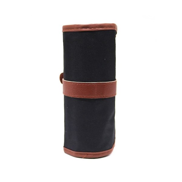 36 Fack Penna Roll Up Case Pen Gardin Pennväska Makeup Wrap Hållare Förvaringspåse Tjock Canvas St Black