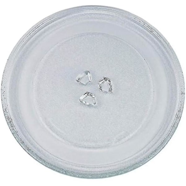 Universal Mikrovågsugnsglasplatta med 3 Fästen, 24,5 cm