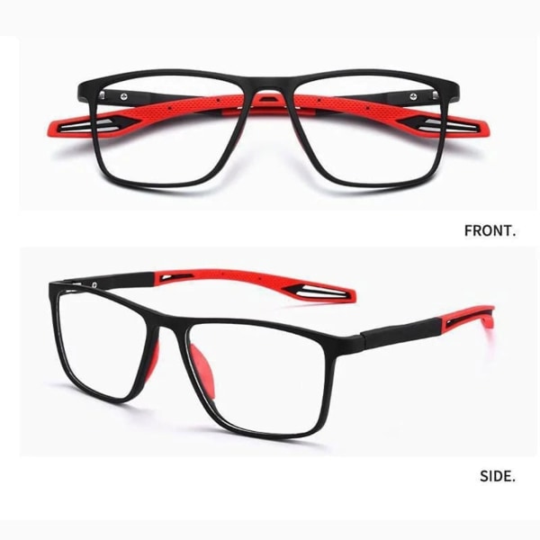 Sport for menn ultralette anti-blått lys presbyopiske briller, anti blått lys lesebriller Red