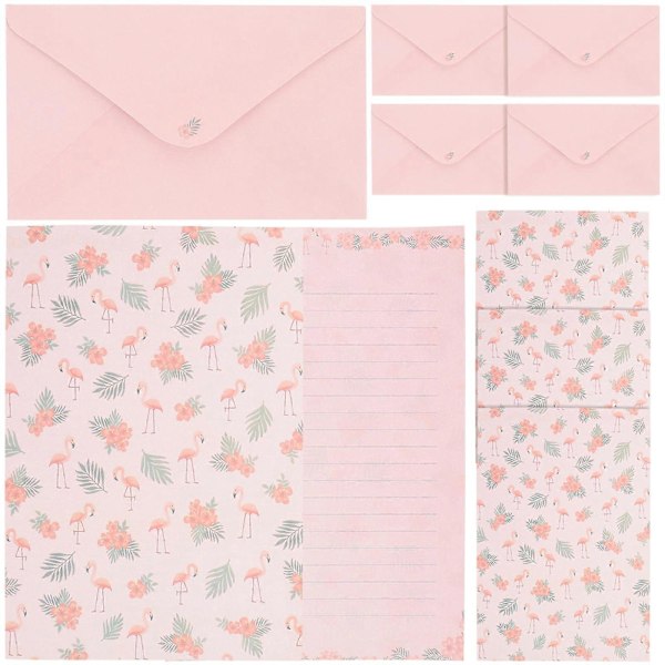 5 Set Kuvert Brevpapper Skrivpapper Kuvertset Vintage Brevpapper Skrivmaterial
