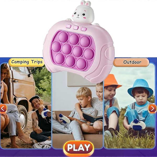 Light Up Pop It Spel, Quick Push Bubble Tävlingsspelkonsolserie, Snabbt Push Spel, Snabbt Push Bubble Spel, Bubble Pop Spel, Quick Push Light Up Po