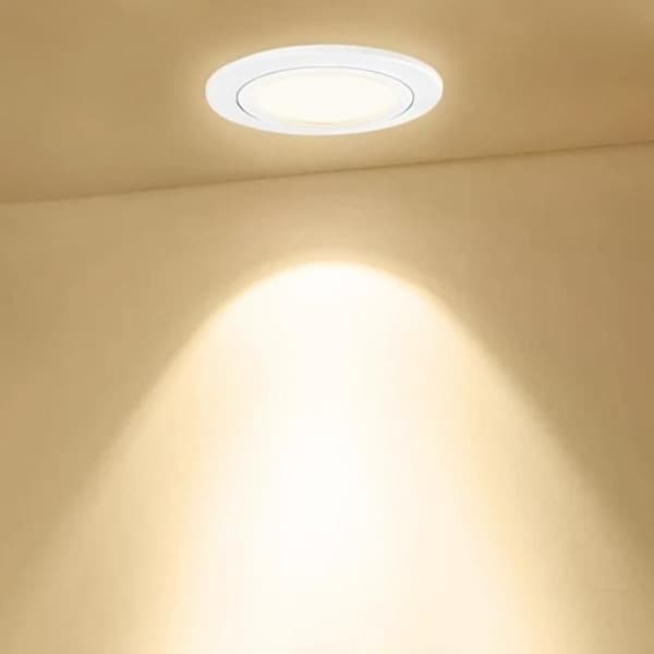 XMTECH 20-pack LED-spotlights, Slimline 5W Varmvit, 5W Takspotlight, för Badrum, Vardagsrum, Sovrum