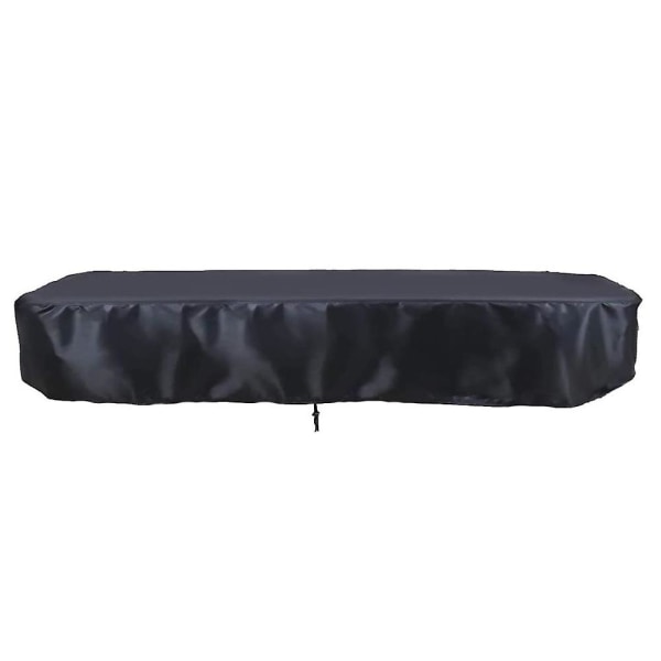 8 fots cover med dragsko Slitstarkt vattentätt cover för rektangelbord, svart