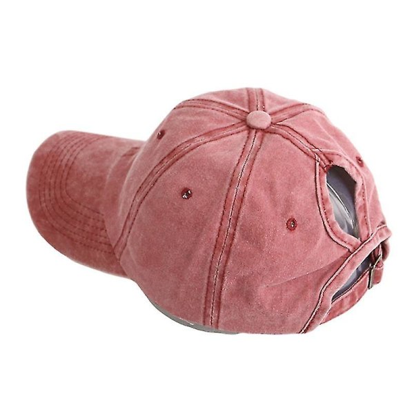 Ponytail Baseball Cap Naisten Loma Snapback Hat Pesty Puuvilla Comfort Spring
