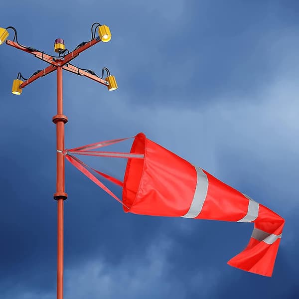 2 stk. vindfløj udendørs hængende rip-stop vindpose roterende vindpose ekstern anemometer
