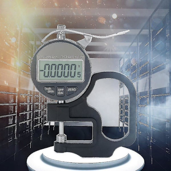 0,001 mm Digital Tykkelsesmåler Elektronisk Mikrometer I 0-12,7 mm Område Til Papir Læder Klud Tråd Måleværktøj-sfygv