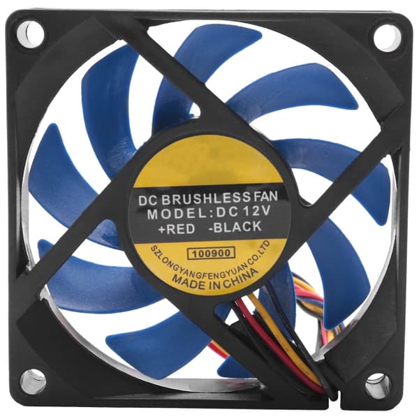 12V DC 32 70mm 4-pin Datorfläkt Cfm Pwm Cpu Pc Fläkt Blå & Svart