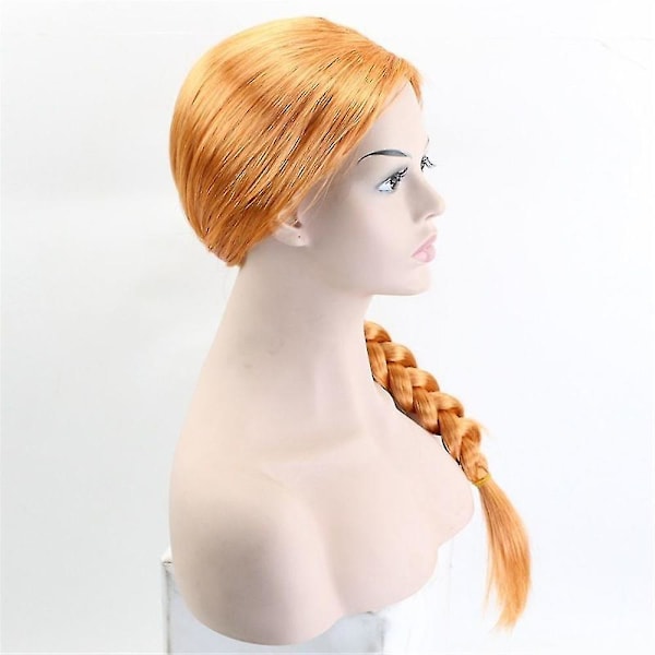 Halloween Shrek Kvinnor Prinsessan Fiona Cosplay Helfrisyrer Monstret Fiona Party Rollspel Orange Brun