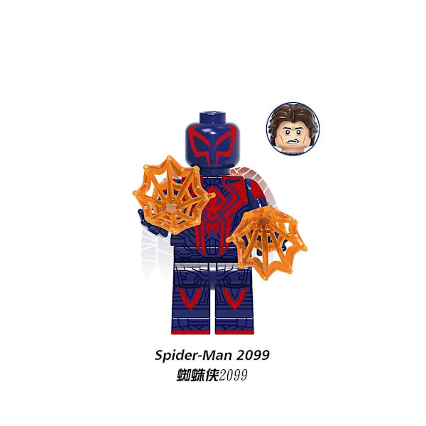 8 stk./sæt Marvel Spiderman Miles Gwen Serie Action Minifigur Byggeklodser Legetøj Gave til Børn