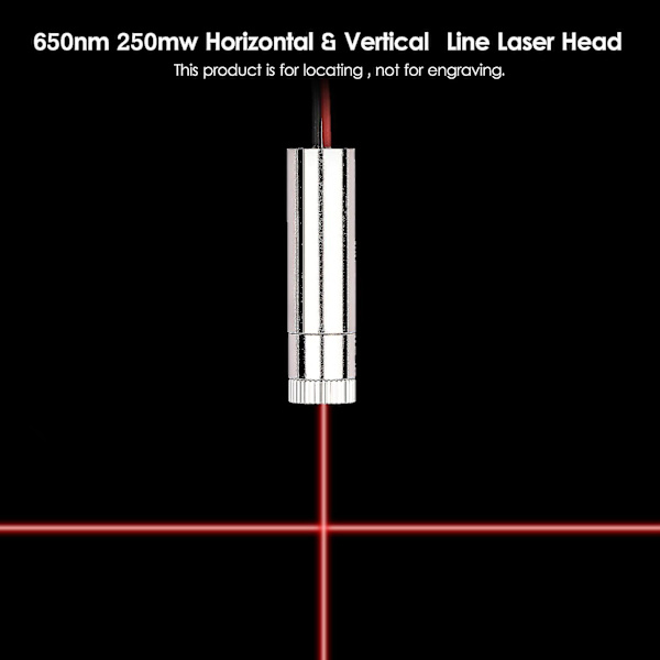 650nm 250mw Red Laser Line Locator Laser Head Cnc Engraver Fokuseringsmodul Laser Ray Locator Justerbar brännvidd Laser Red dot