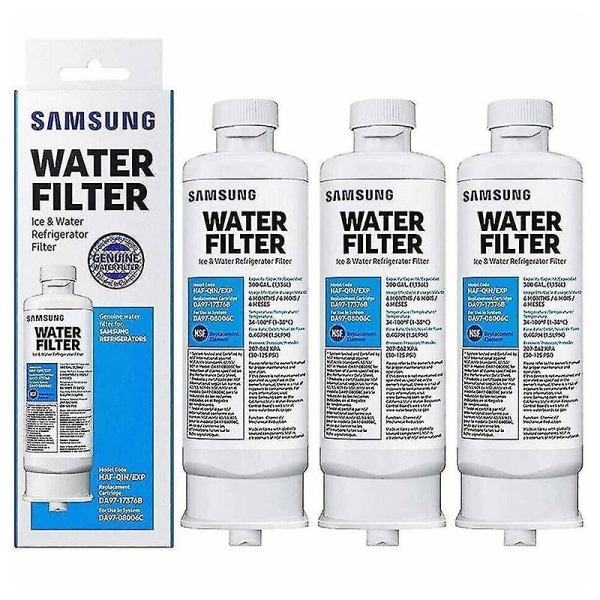 3-paks kjøleskap vannfilter for Samsung Da97-17376b Haf-qin Da97-08006c kvalitet