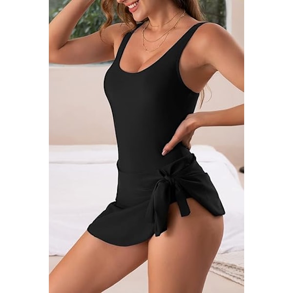 One Piece Swimdress Badedragter til Kvinder Mavekontrol Swim Dresses Nederdel Badedragt M