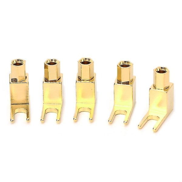 Banana To Spade Adapter Plugs Y-tyypin kaiutinkaapelin liitin