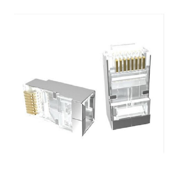 Skjermet Super Six skjermet 8P8C ingeniørkrystallhode RJ45 Gigabit Kategori 6 CAT6 metall 100 testet
