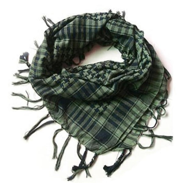 Arab Shemagh Keffiyeh Army Tactical Palestine Skjerf Sjal Kafiya Wrap Army Green