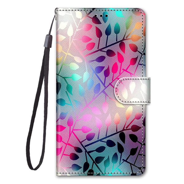 Case Zte Blade A71 cover magneettisille korttipaikoille Creative Color Pattern case Coque