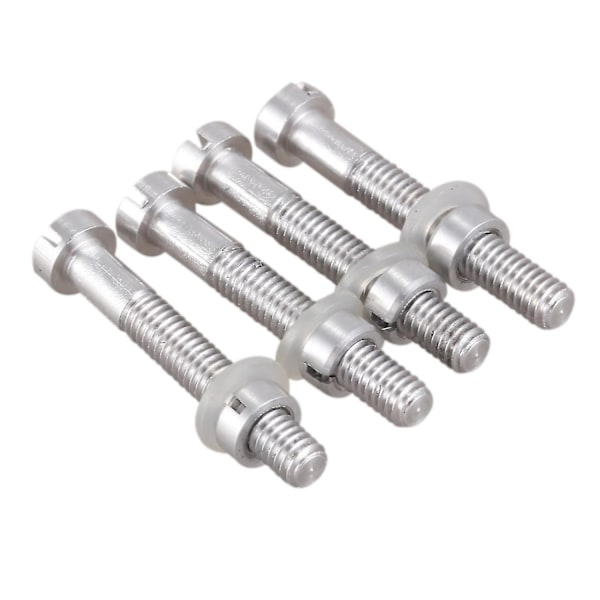4 stk M2.5x18.5mm platespiller platespiller skruer, maskinvare erstatning headshells stylus montering vinyl Silver