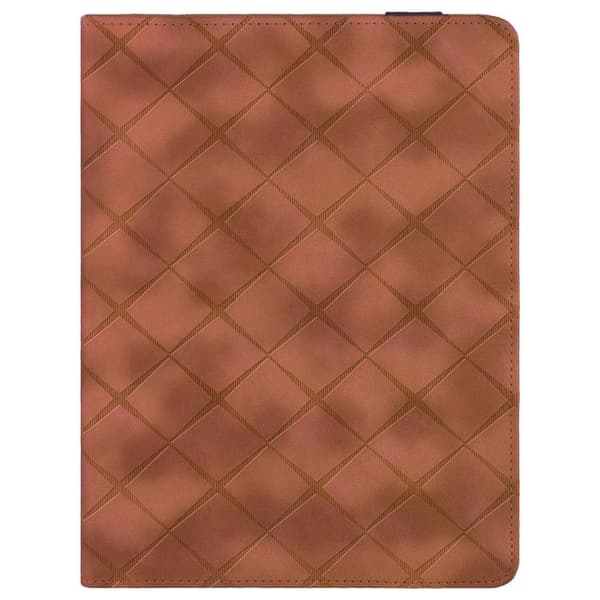 Samsung Galaxy Tab A9+ Etui med Rombe Prægning Brun