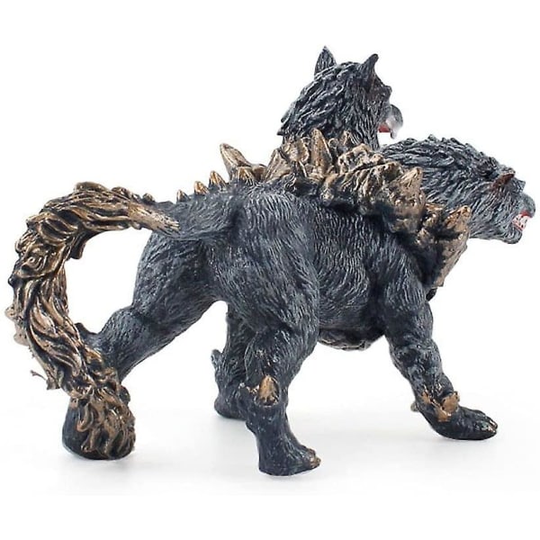 To-hovedet Eldrador Creatures Hellhound Legetøj Action Figurer Mythical Creatures Legetøj til børn i alderen 7-12