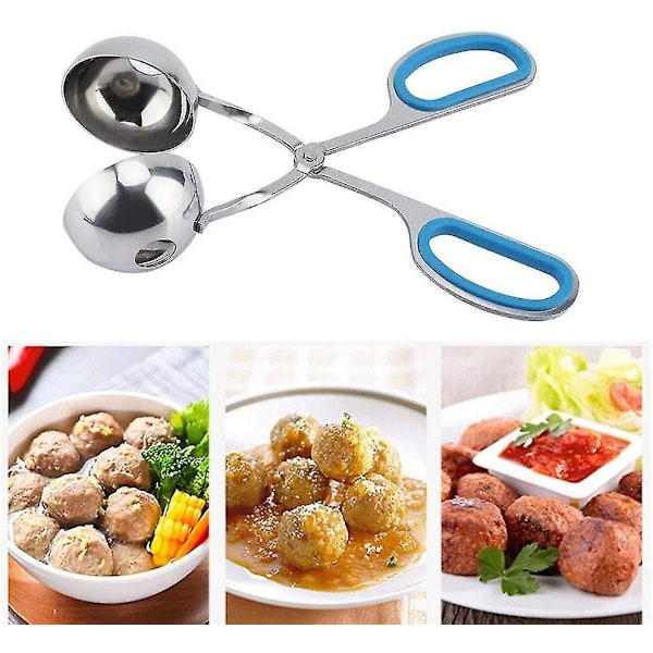 2 stycken köttbullsformar, non-stick köttbullsformar, skedverktyg
