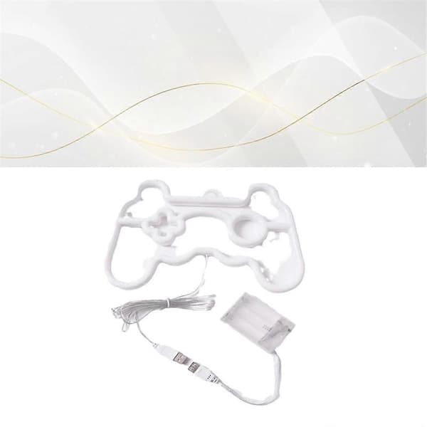 Neon Skylt Spelkontroll Neon Skylt LED Neonljus USB-driven för Väggdekor Sovrum Bankett Pub Spelrum