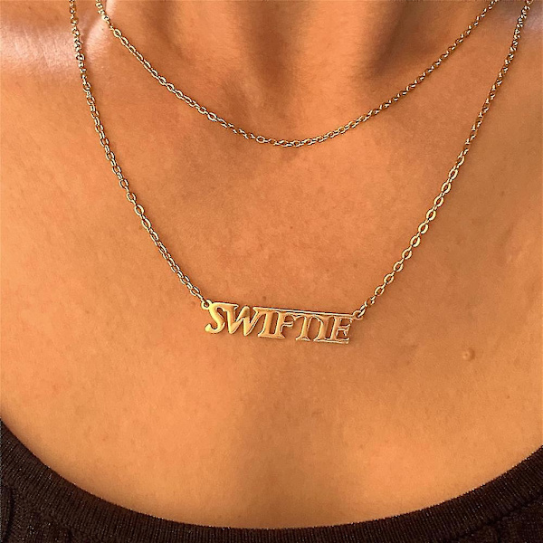 Taylor Swift Inspireret Brev Halskæde Vedhæng Til Kvinder Swiftie Smykker Musikelsker Fan Fødselsdagsgaver Swifie