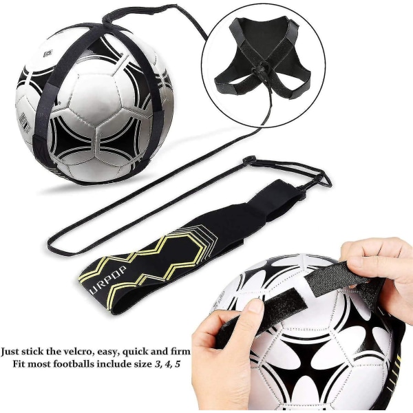 Soolo Football Kick Trainer, jalkapalloharjoitteluapu lapsille ja aikuisille, jalkapallon benji-joustoharjoittelu, jalkapallotaitojen kehittämiseen, sopii Balille