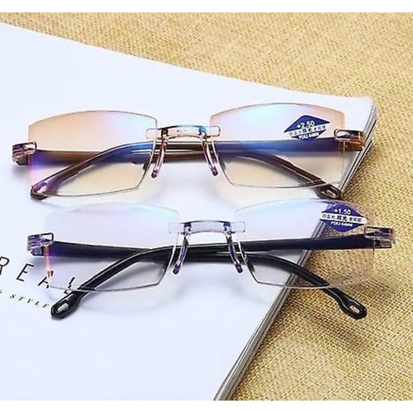Anti-blått lys, intelligente bifokale presbyopiske briller black two hundred and fifty