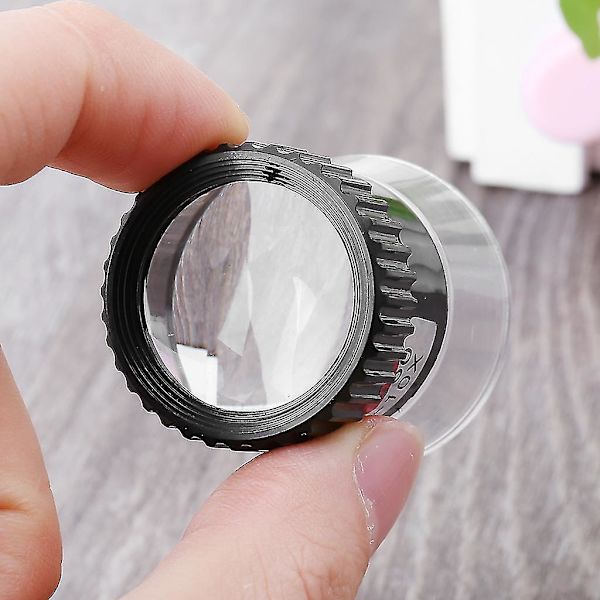 10x Øjenforstørrer Lup Linse Juveler Mønt Frimærke Monokulært Forstørrelsesglas Abs