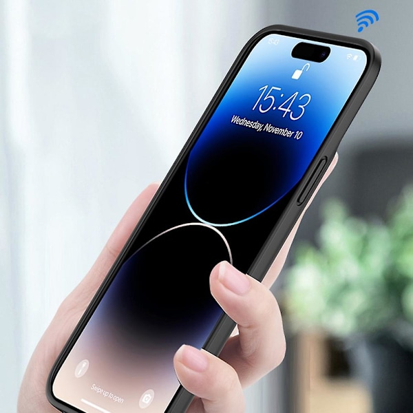 Bærbar Batteripakke for iPhone 15 Pro Max 6800mAh Lading Etui Utvidet Lader Telefondeksel