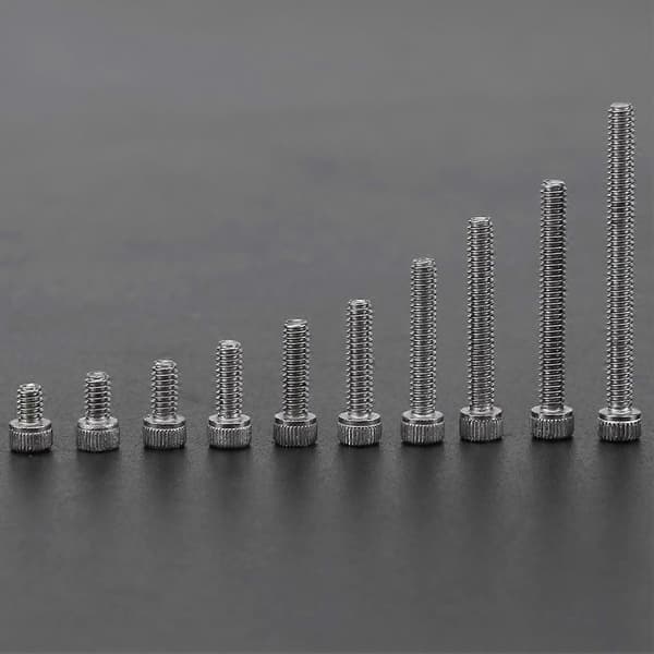 150 stk. M2 Hex Socket Hovedbolte Rustfrit Stål Hex Socket Skrue Møtrik Kit Maskinværktøj og Tilbehør