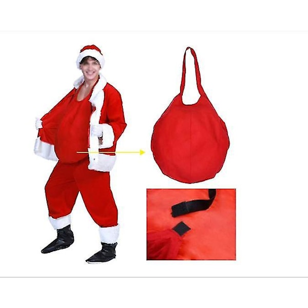 Unisex Mavepuder til Julemanden - Falsk Mave til Julemandskostumer - Tilbehør til Cosplay