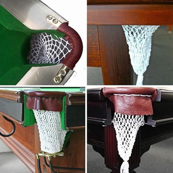 Snooker Pocket Nets Biljard Pocket Nätbyte Snooker Bord Läderfickor 6