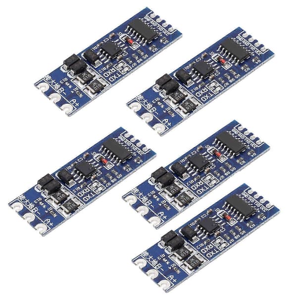 5 stk. TTL til RS485 Konvertermodul Lynbeskyttelse TTL til RS485 Adapterkort